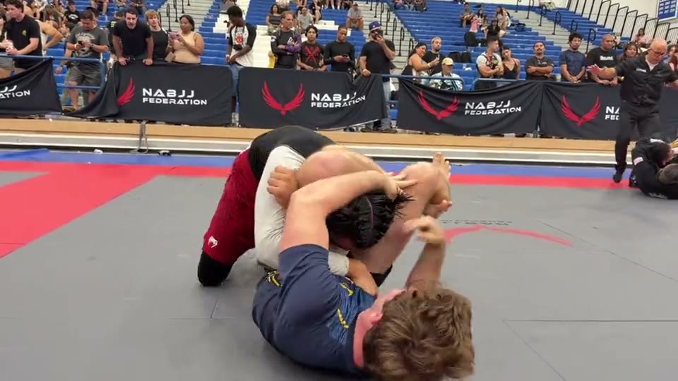 Triangle locked from closed guard